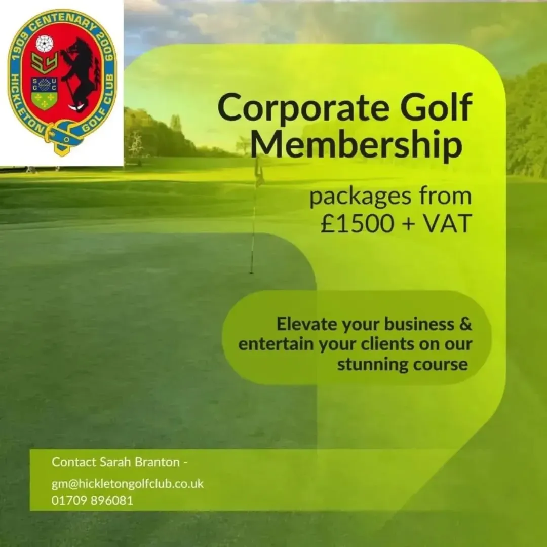 Elevate Your Business with a Corporate Golf Membership at Hickleton Golf Club - @https://www.instagram.com/hickletongolfclub