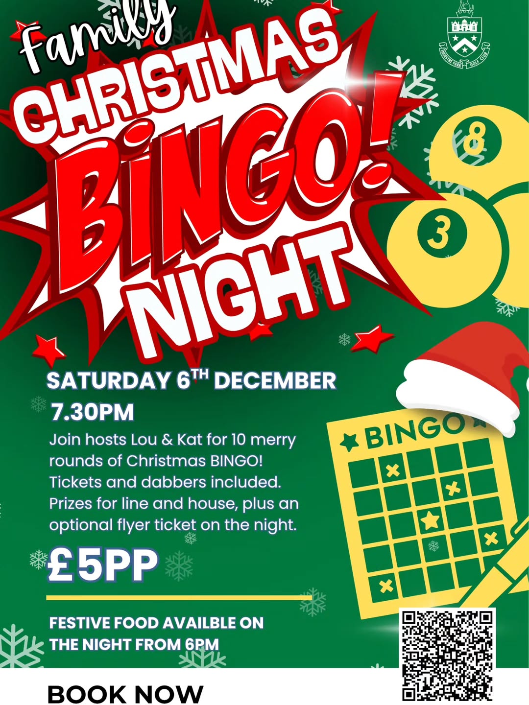 Festive Family Bingo Night at Ingestre Park Golf Club - @https://www.instagram.com/ingestreparkgolf
