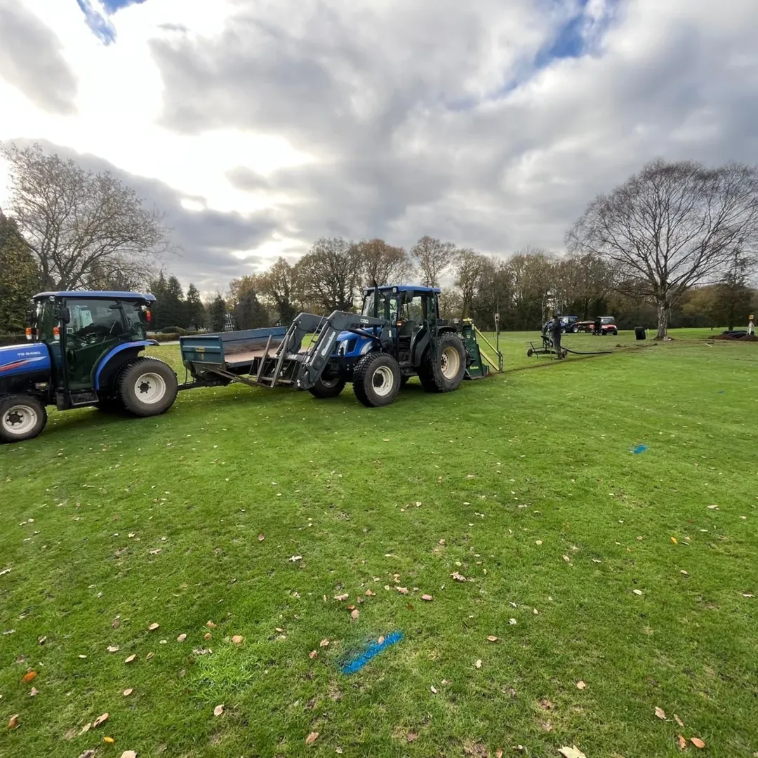 Fairway Drainage Installation Progress on 8th Hole at Fulford Heath Golf Club - @https://www.instagram.com/fulfordheathgolfclub