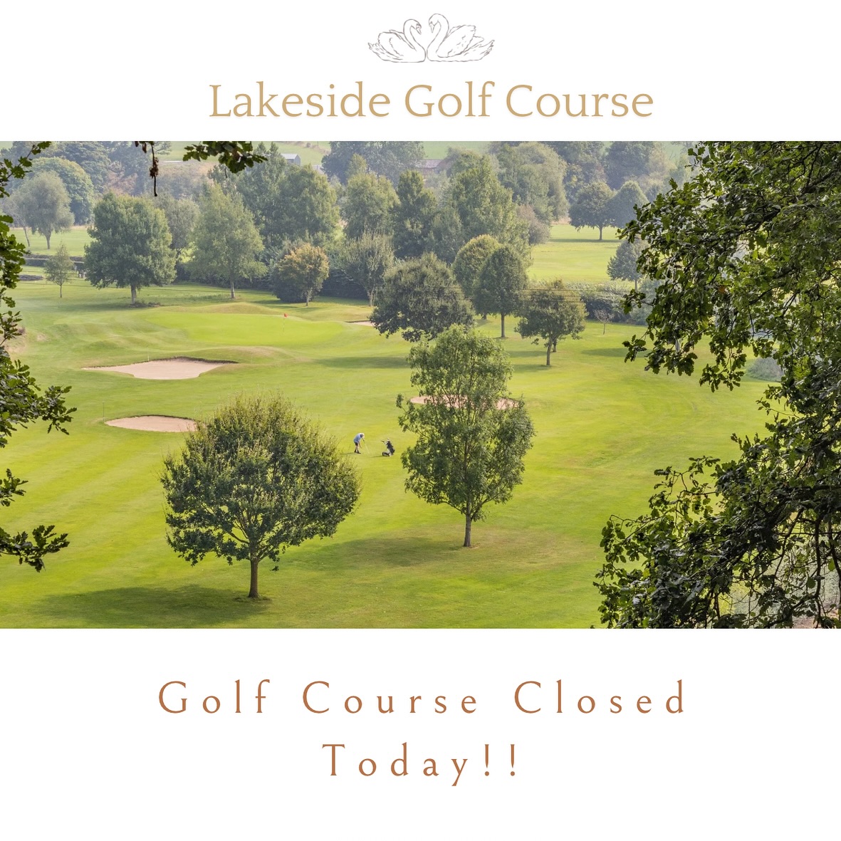 Golf Course Closed Today Due to Heavy Rainfall - @https://www.instagram.com/Lakesidegarthmyl