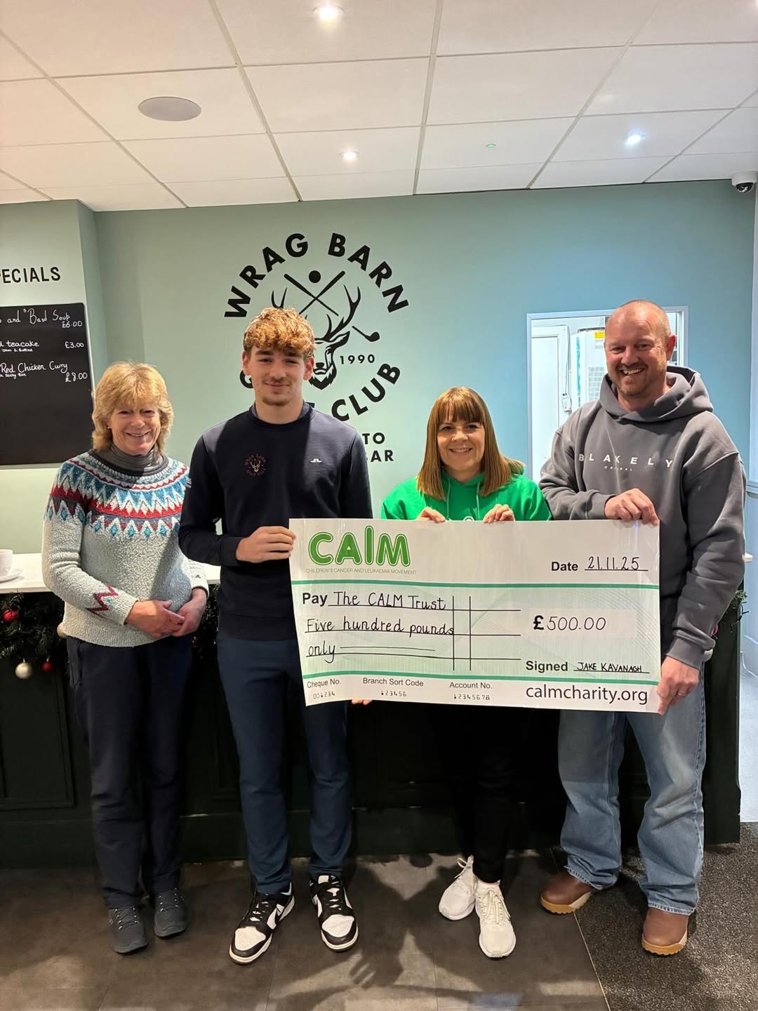 Jake Marks His Year as Junior Captain Supporting CALM Charity - @https://www.instagram.com/wragbarngolf