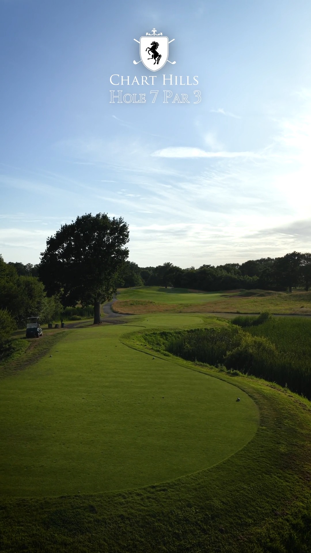 Discover the Challenge of Hole 7 – Par 3 at Chart Hills Golf Club - @https://www.instagram.com/charthillsgolfclub
