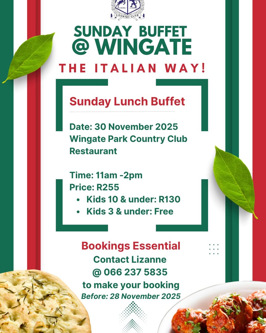 Join Us for a Special Holiday Lunch Buffet on November 30! - @https://www.instagram.com/wingateparkcountryclub