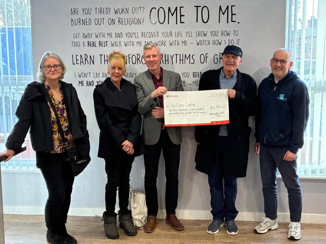 Withington Golf Club Raises £14,925 for The Oasis Centre Charity - @https://www.instagram.com/withingtongc