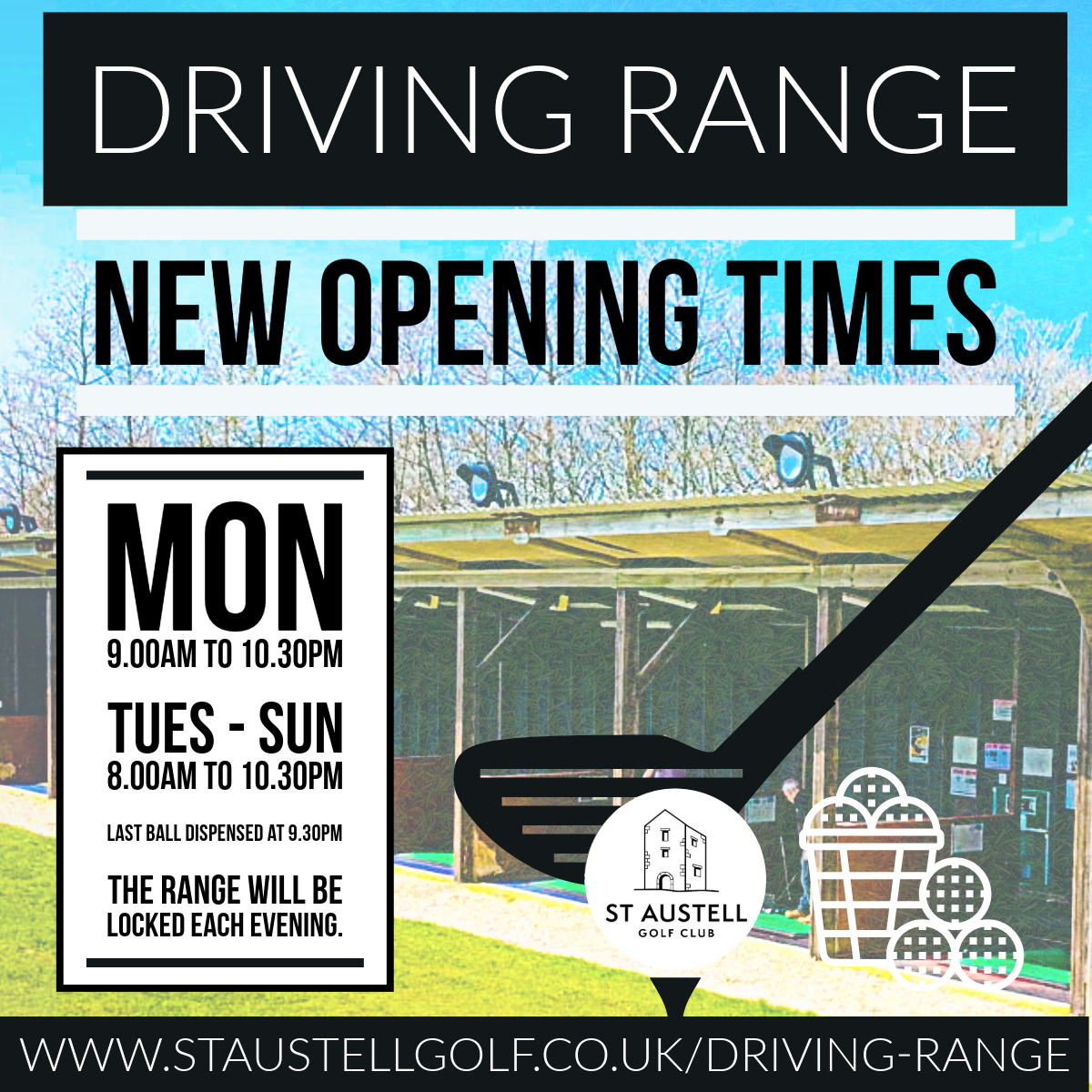 Improve Your Golf Game at St Austell Golf Club Driving Range - @https://www.instagram.com/staustellgolfclub