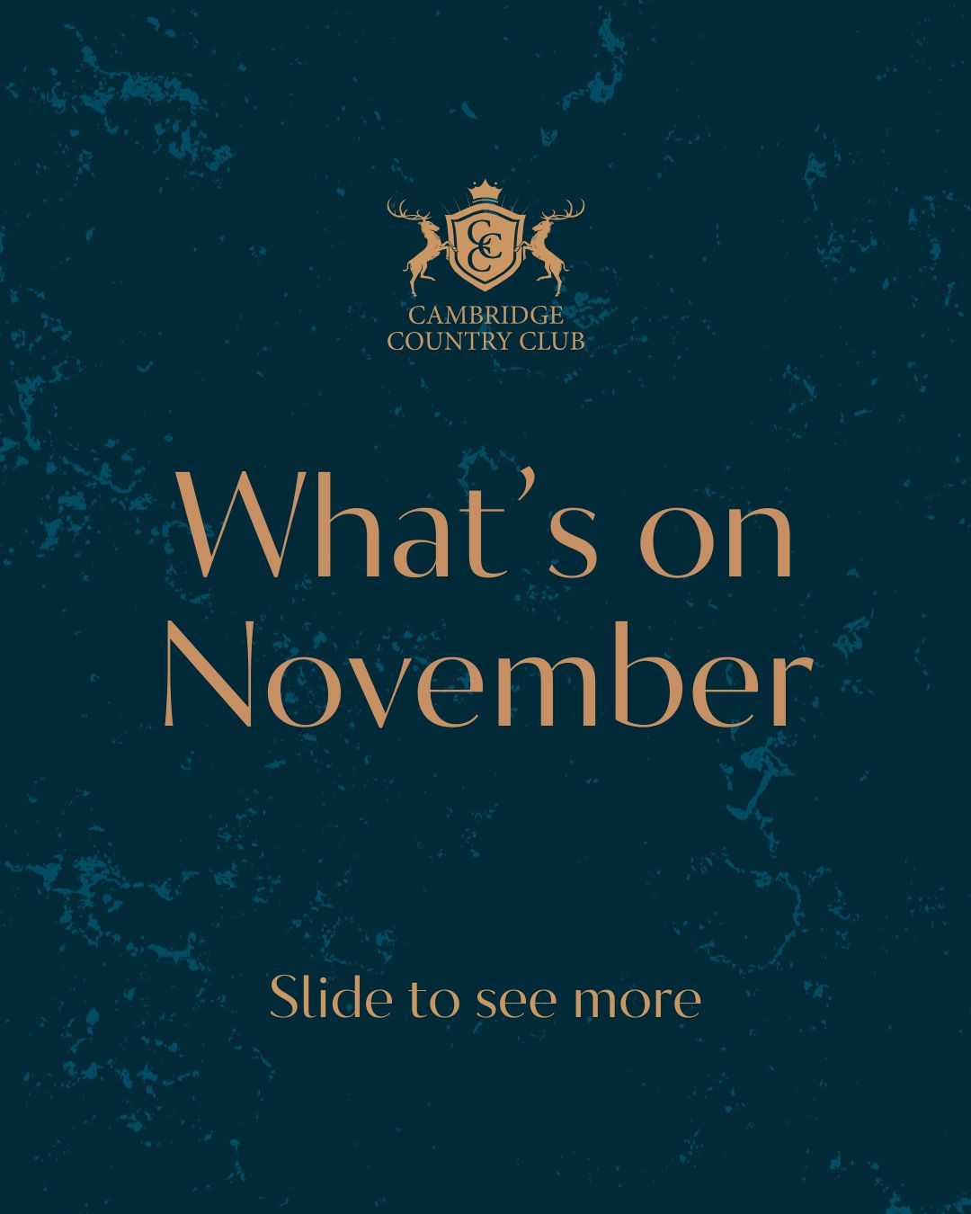 Festive Highlights at Cambridge Country Club This November - @https://www.instagram.com/cambscountryclub