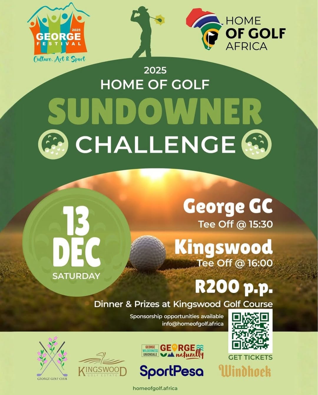 George Golf Club hosts 2025 Sundowner Challenge event - @https://www.instagram.com/georgegolfclub_