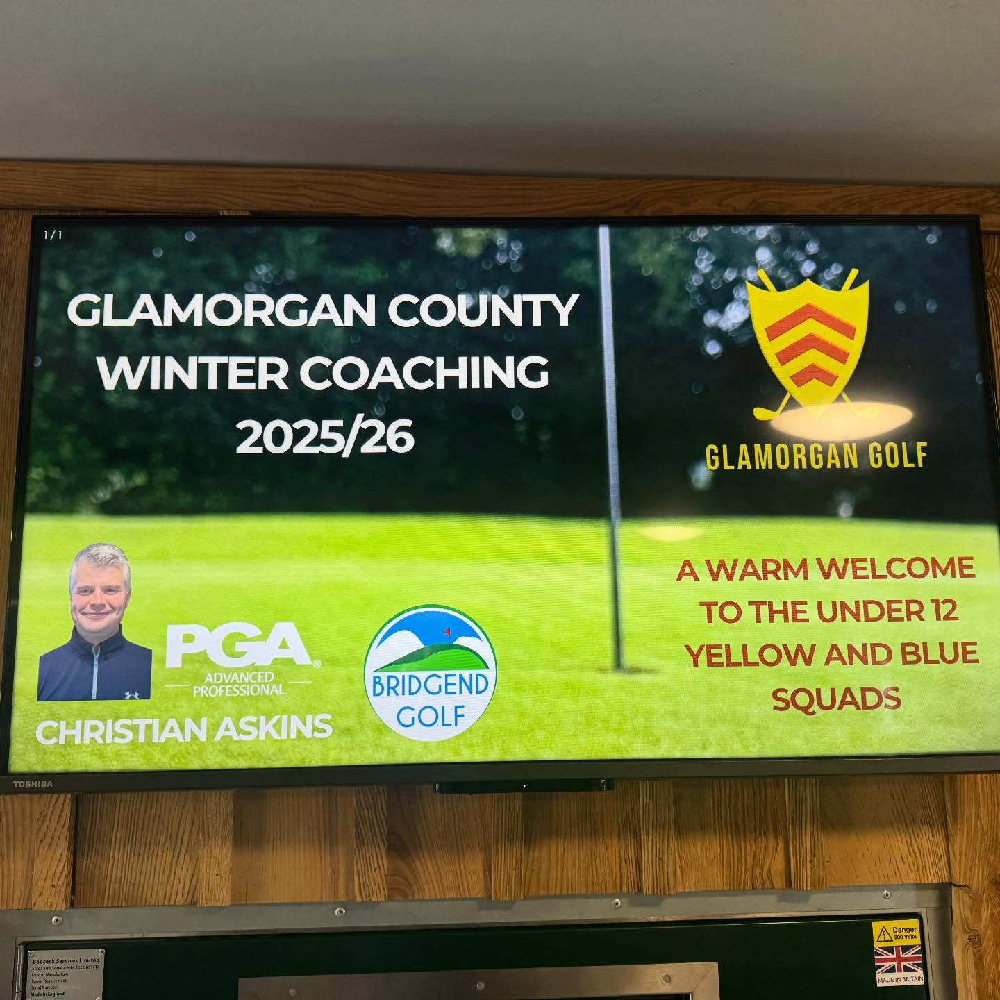 Bridgend Golf Club hosts Glamorgan U12 winter coaching - @https://www.instagram.com/bridgendgolf