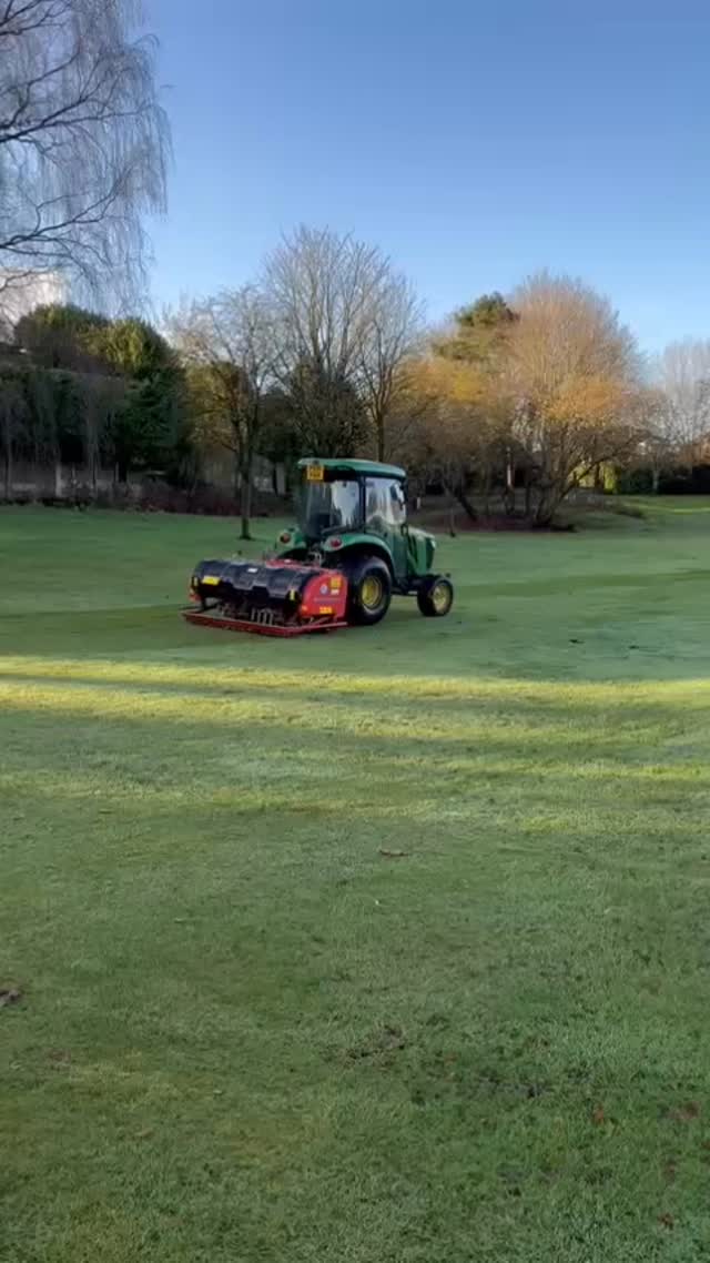 Stand Golf Club begins Verti-draining on all fairways - @https://www.instagram.com/standgolfclub