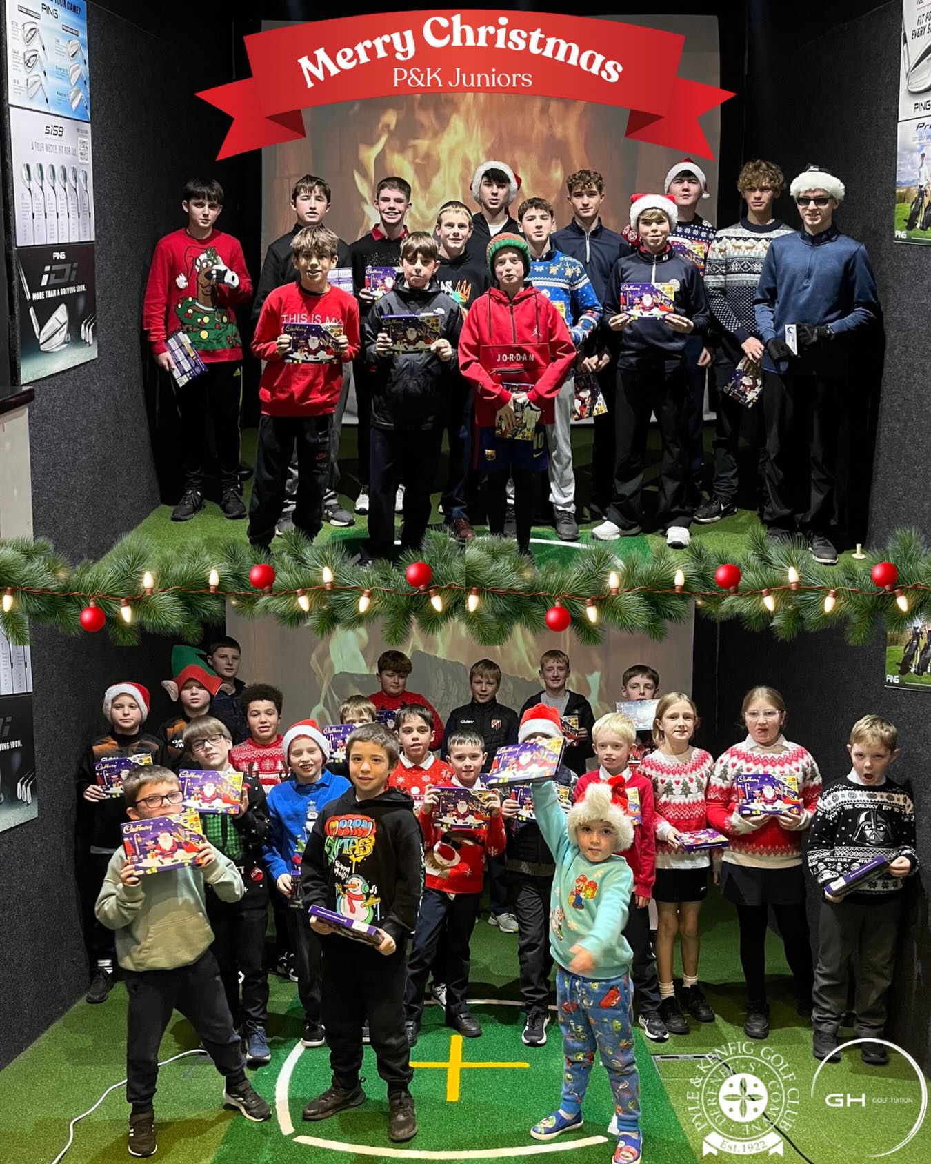 Junior Academy celebrates Christmas at Pyle and Kenfig Golf Club - @https://www.instagram.com/pandkgc
