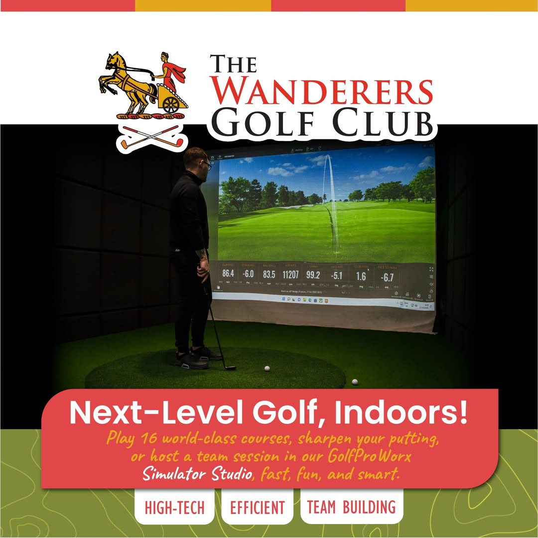 Corporate Golf Fun at The Wanderers Golf Club Simulator - @https://www.instagram.com/wanderers_golf