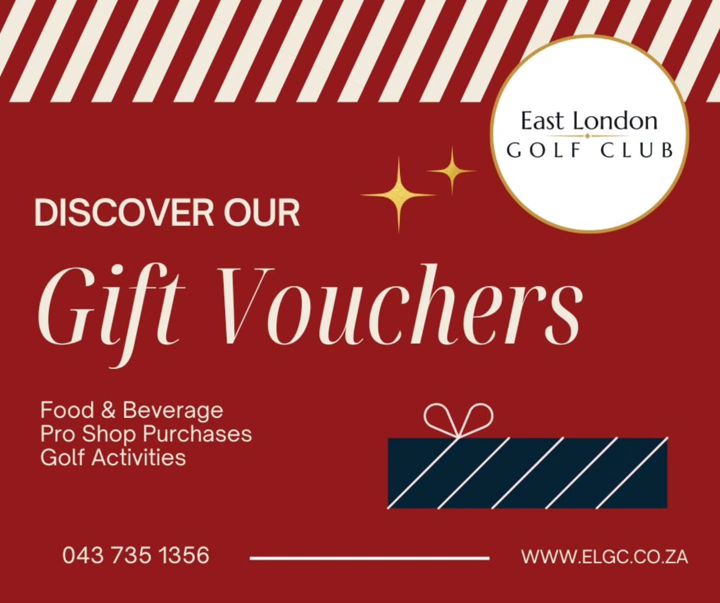 Gift Vouchers Now Available at East London Golf Club - @https://www.instagram.com/eastlondongolfclub