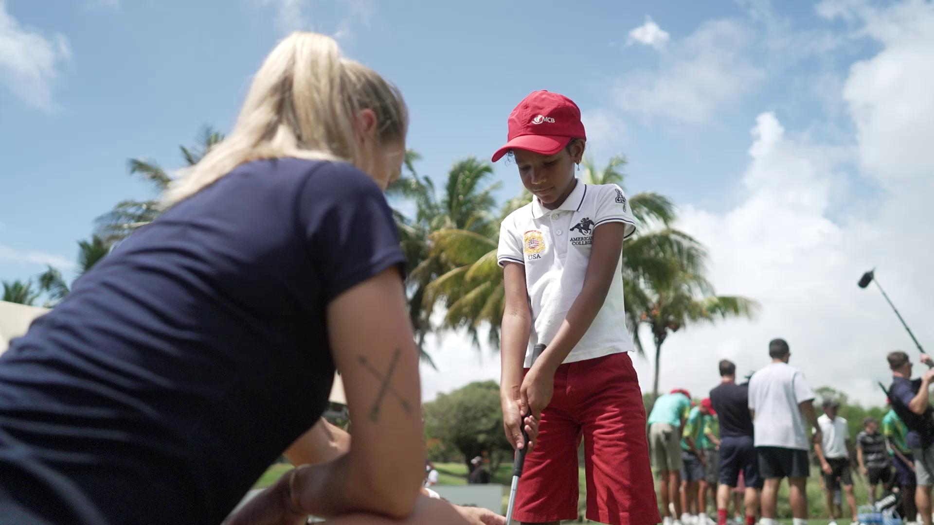 Young Golfers Visit Constance Belle Mare Plage Driving Range - @https://www.instagram.com/constancehotels