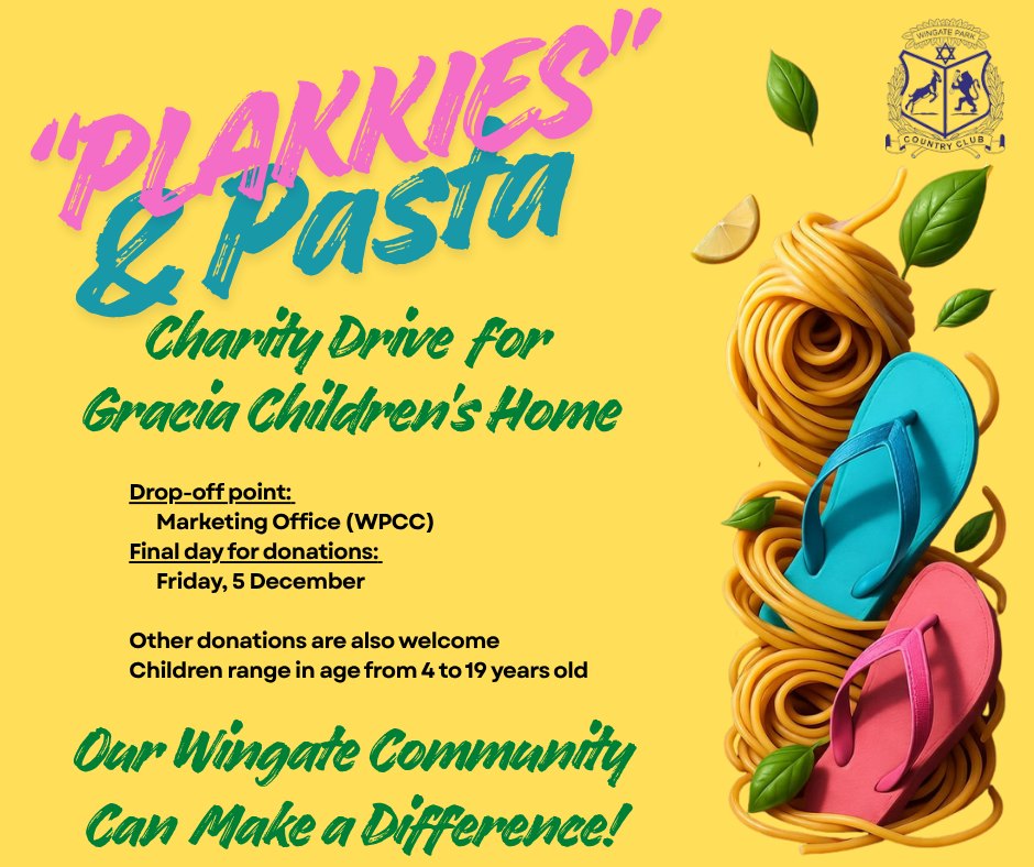 Wingate Park Country Club supports Gracia Children's Home - @https://www.instagram.com/wingateparkcountryclub