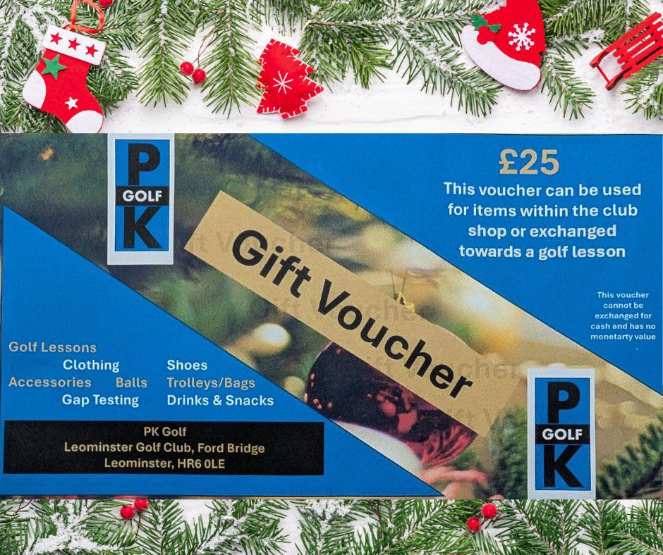 Christmas gift ideas at Leominster Golf Club's Pro Shop - @https://www.instagram.com/leominstergolfclub