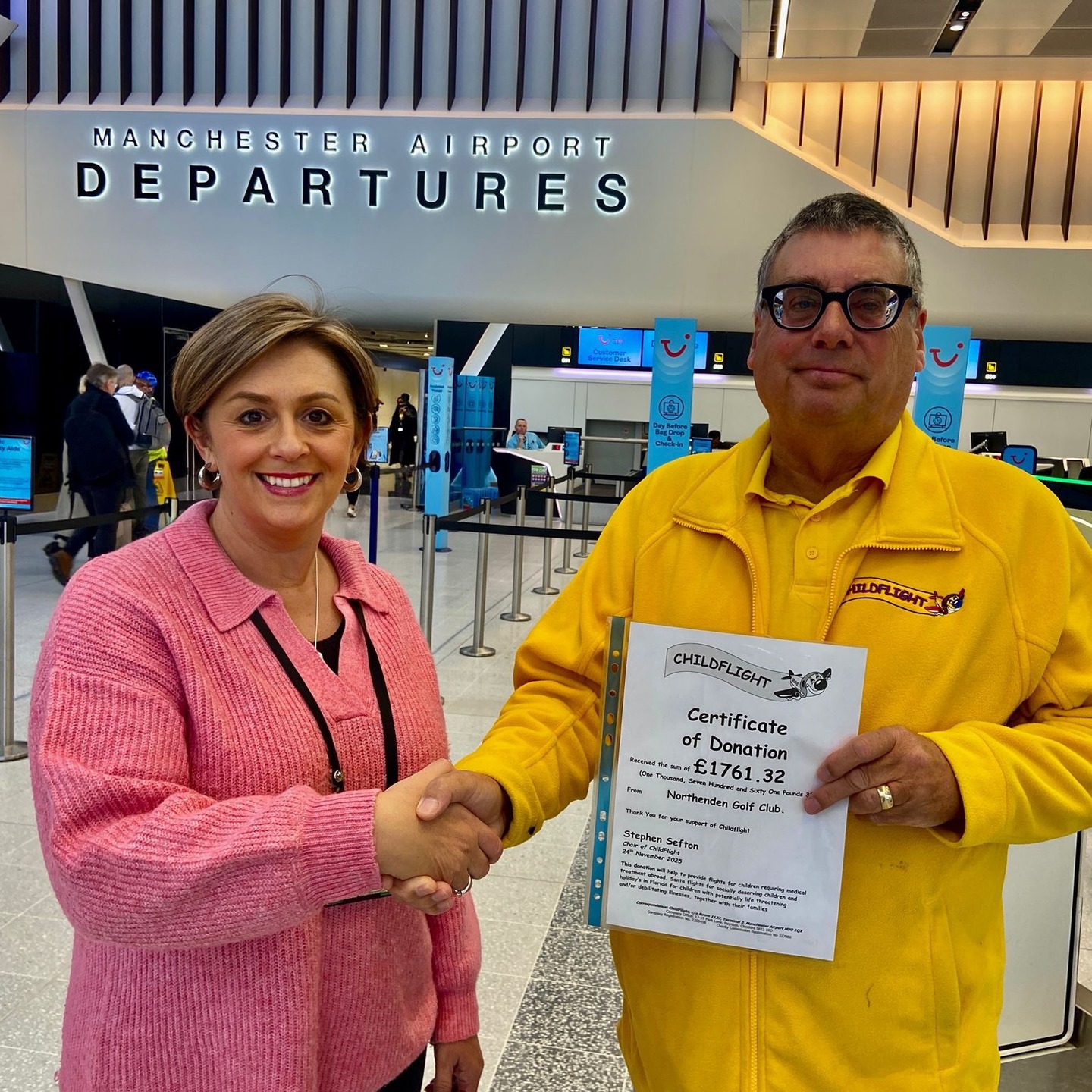 Northenden Golf Club supports Childflight with magical trip - @https://www.instagram.com/northendengolfclub/