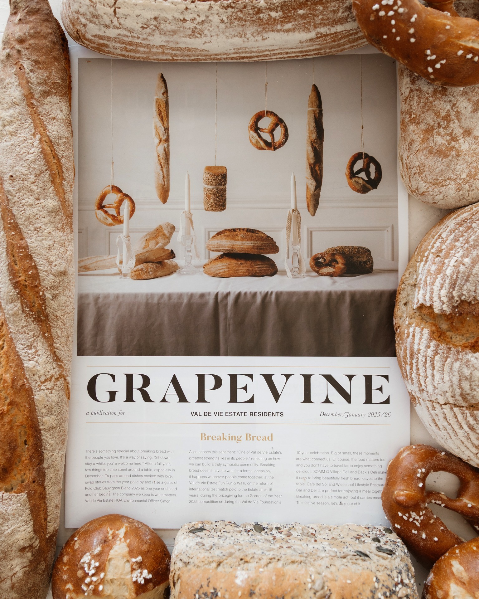 Val de Vie Estate celebrates community with 'Breaking Bread' - @https://www.instagram.com/valdevieestate