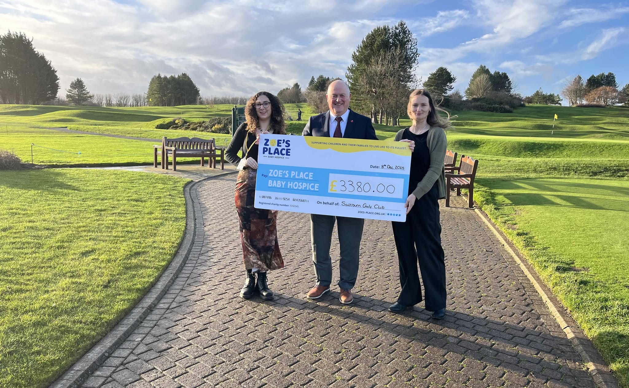 Saltburn Golf Club raises £3380 for Zoe's Place charity - @https://www.instagram.com/saltburn_golf_club