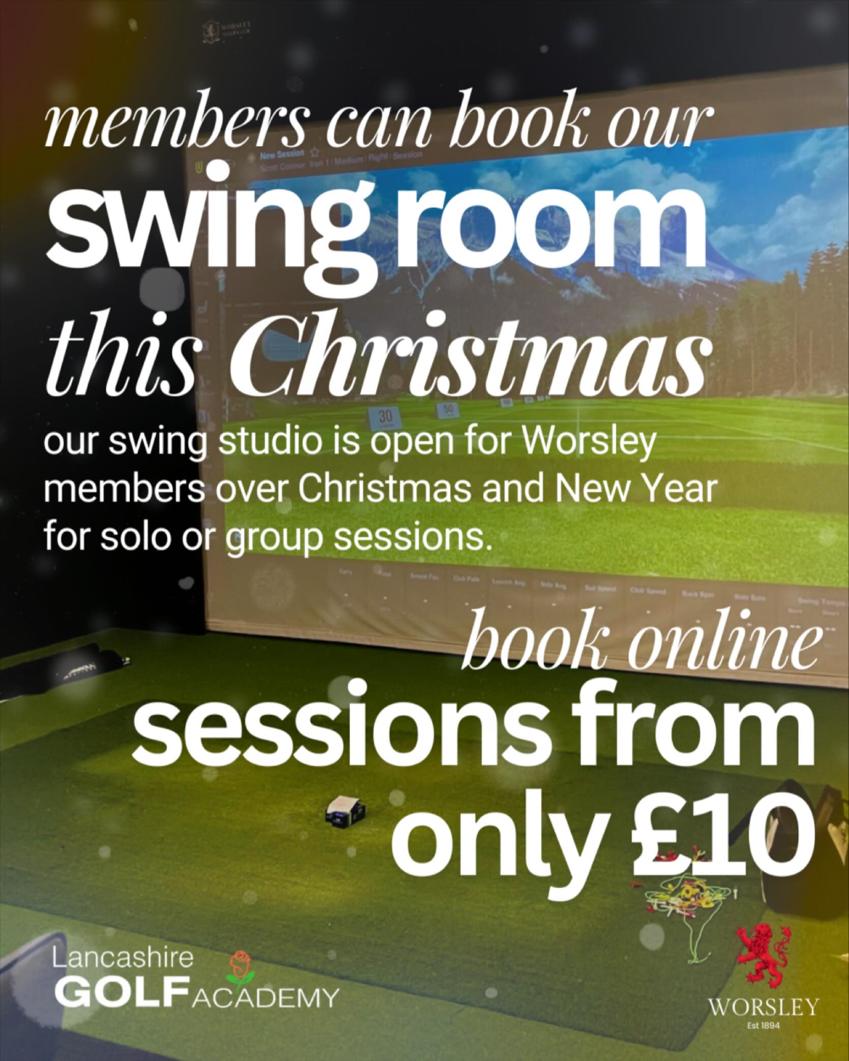 Worsley Golf Club opens Swing Studio during holiday week - @https://www.instagram.com/worsleygolfclub