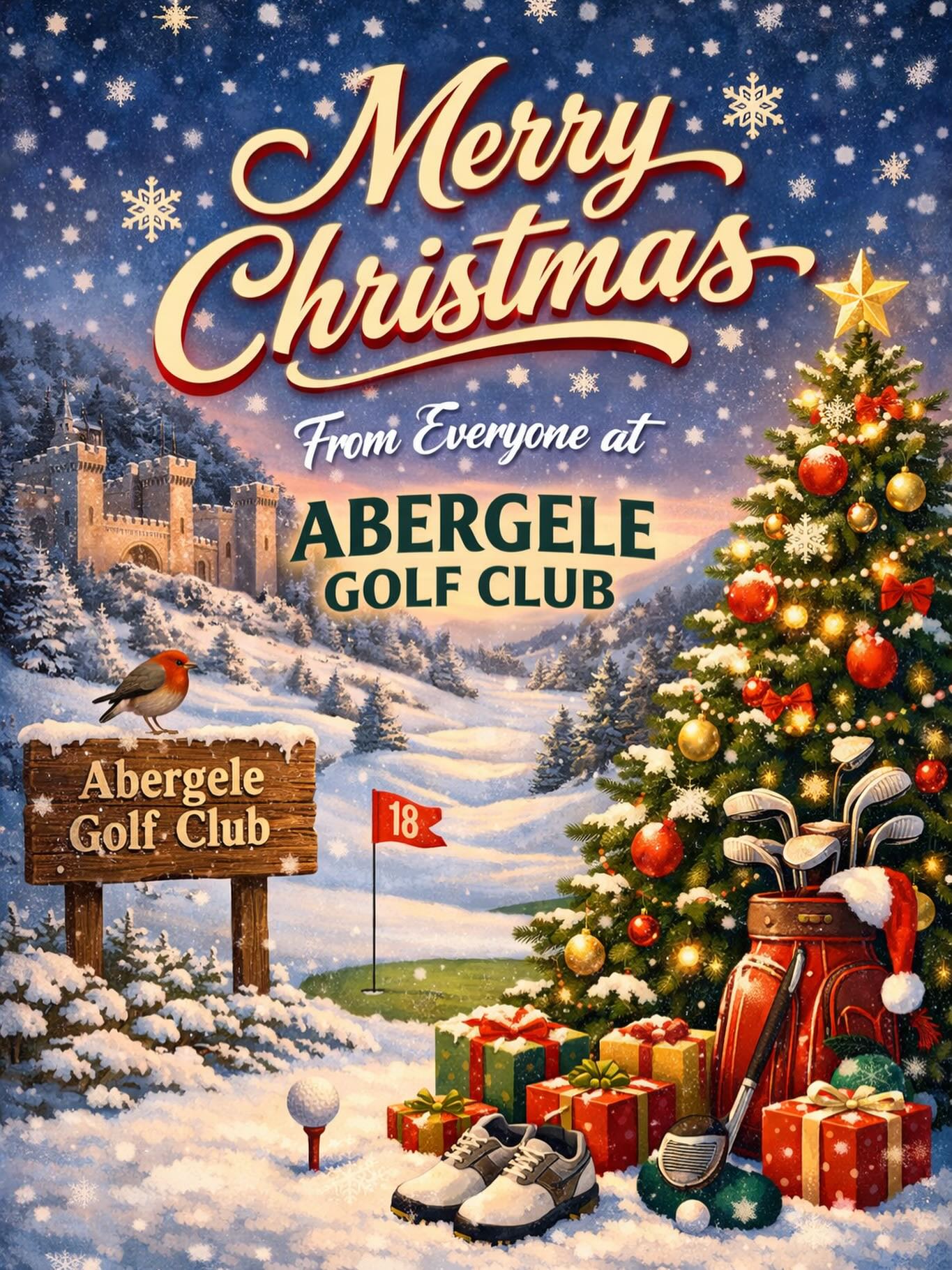 Abergele Golf Club wishes everyone a Merry Christmas - @https://www.instagram.com/abergelegolf