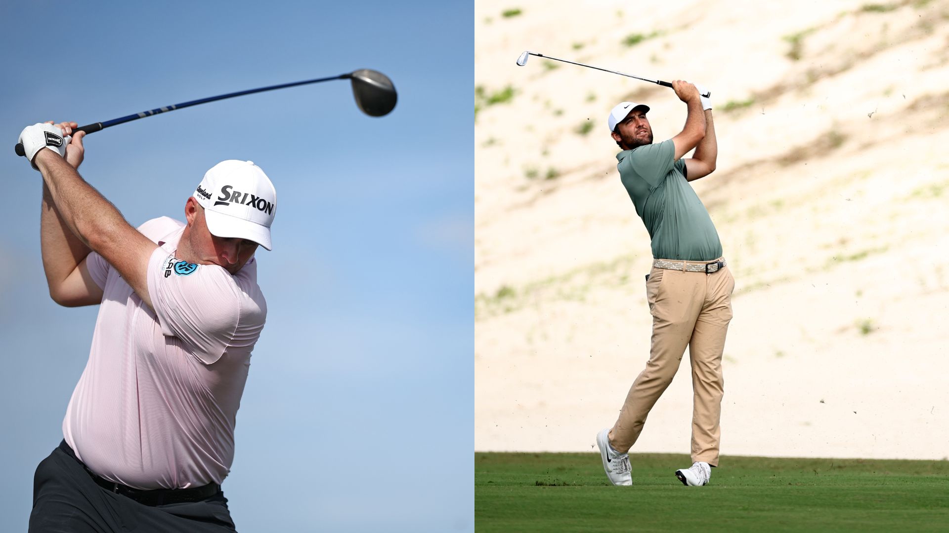 Sepp Straka (left) and Scottie Scheffler (right) lead after day one at the PGA Tour's Hero World Challenge (Photo: Getty)