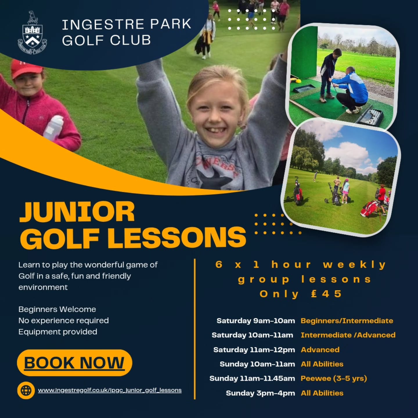 Ingestre Park Golf Club Welcomes Back Weekend Junior Coaching! - @https://www.instagram.com/ingestreparkgolf