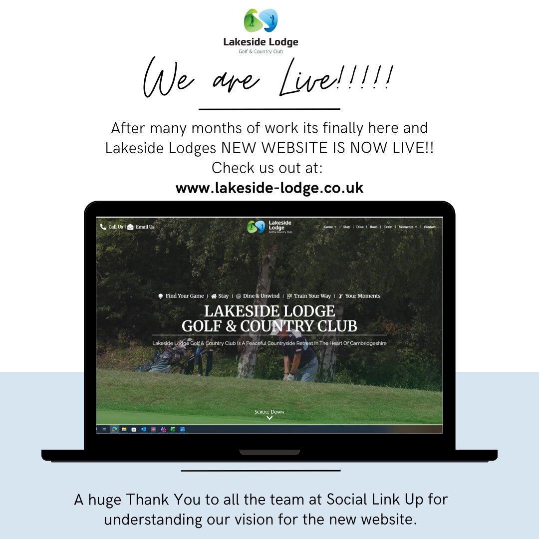 Lakeside Lodge Golf Announces New Website Launch - @https://www.instagram.com/lakesidelodgegolf