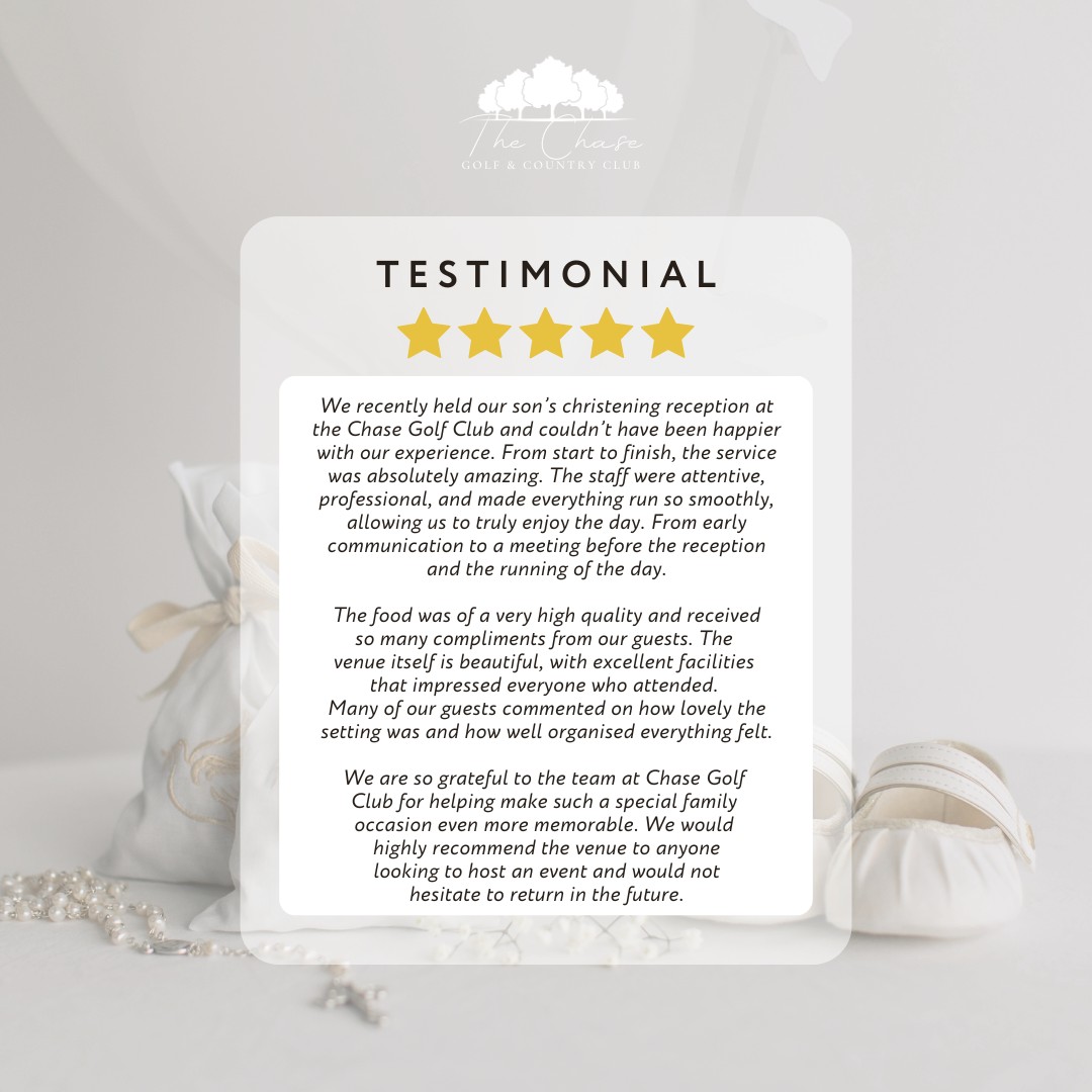 The Chase Golf and Country Club: Your Dream Christening Venue - @https://www.instagram.com/thechasegolfandcountryclub_