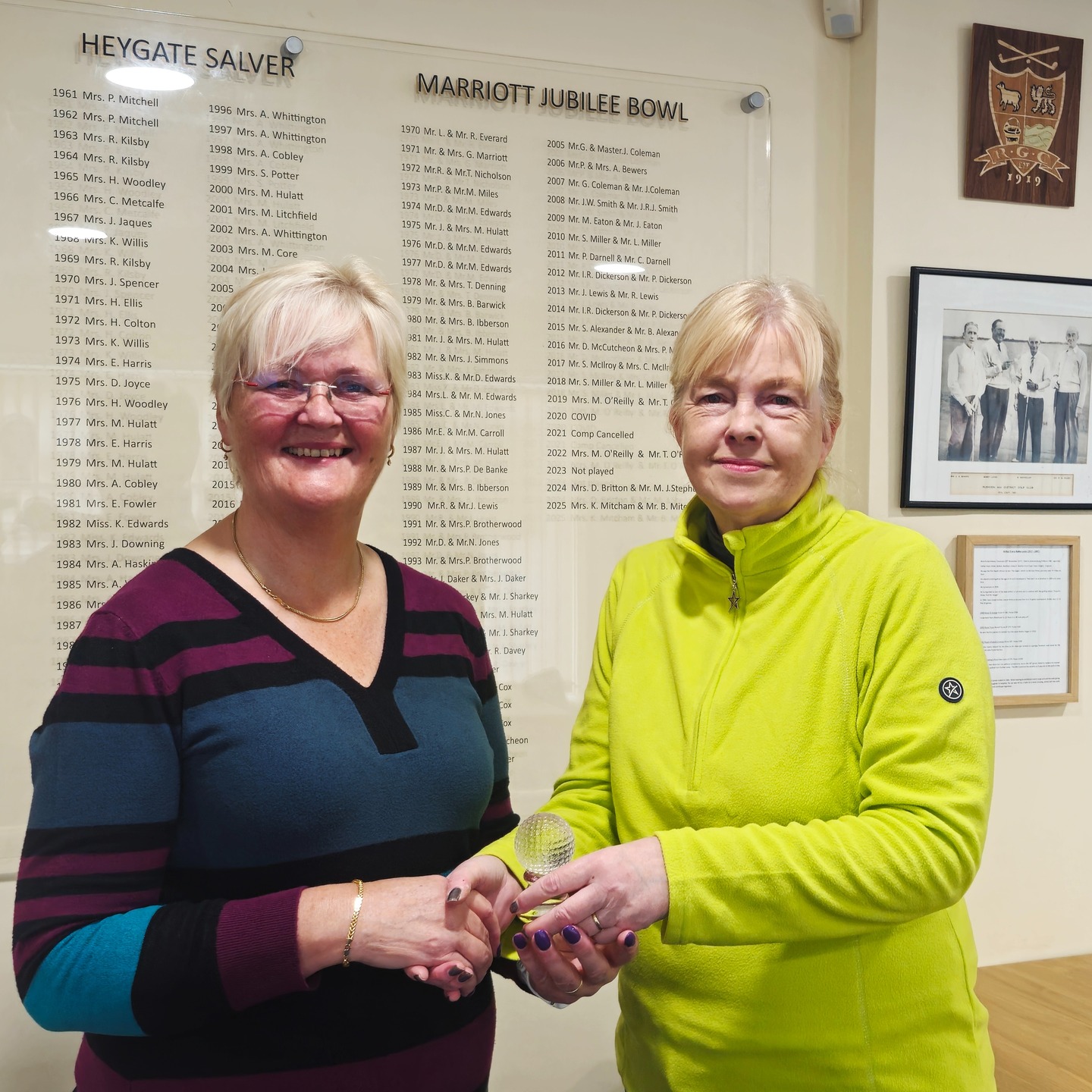 Rushden Golf Club Celebrates Catherine Wills' Victory in New Year Cup - @https://www.instagram.com/rushdengolfclub2019