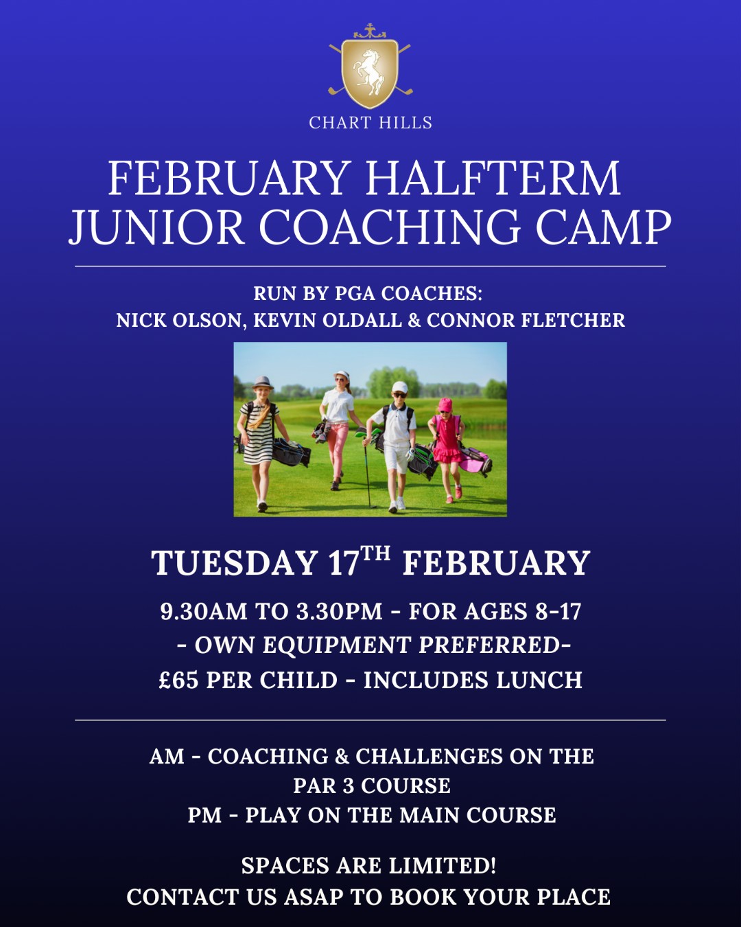 Junior Coaching Camp at Chart Hills - February 2023 - @https://www.instagram.com/charthillsgolfclub