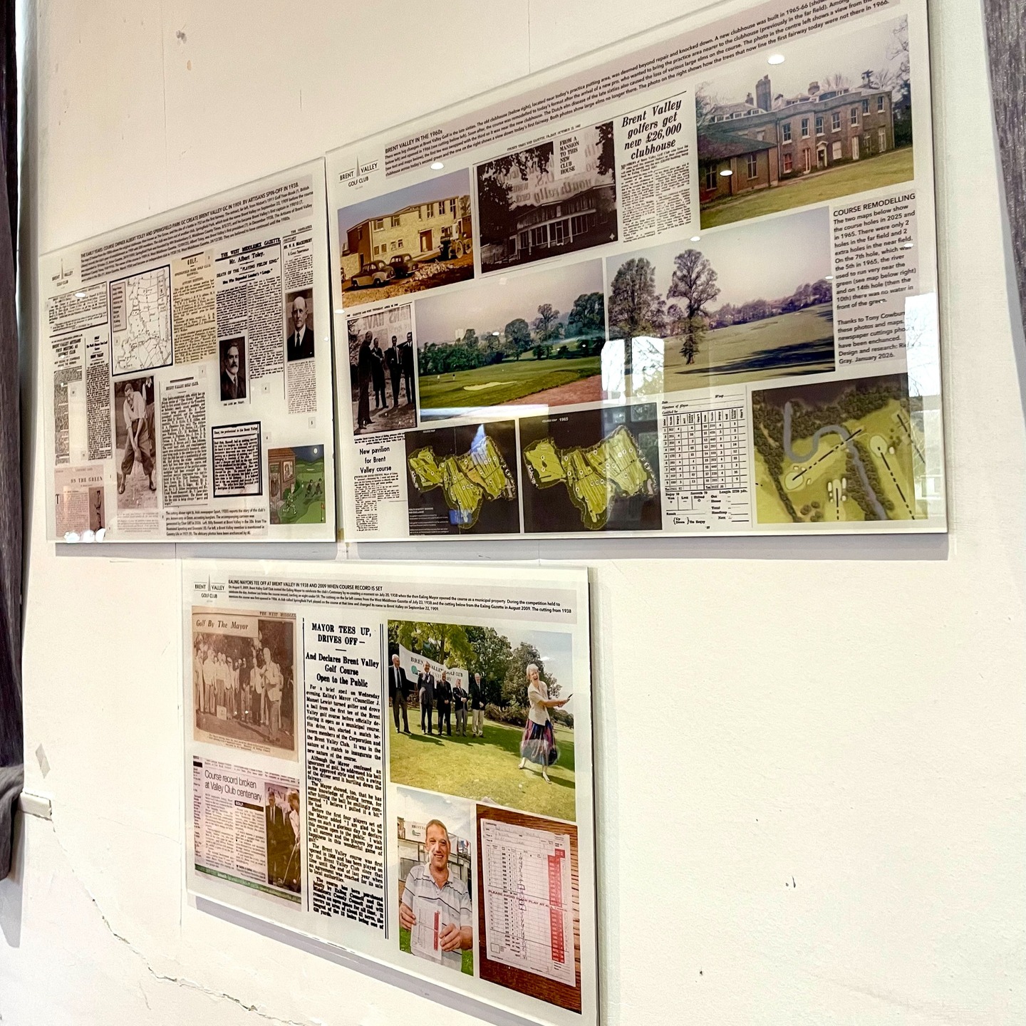 Brent Valley Golf Club Unveils History Panels in Clubhouse - @https://www.instagram.com/brentvalley/