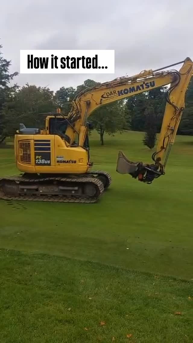 Malone Golf Club Construction of 4th Green on Drumbridge Nine - @https://www.instagram.com/malonegolfclub