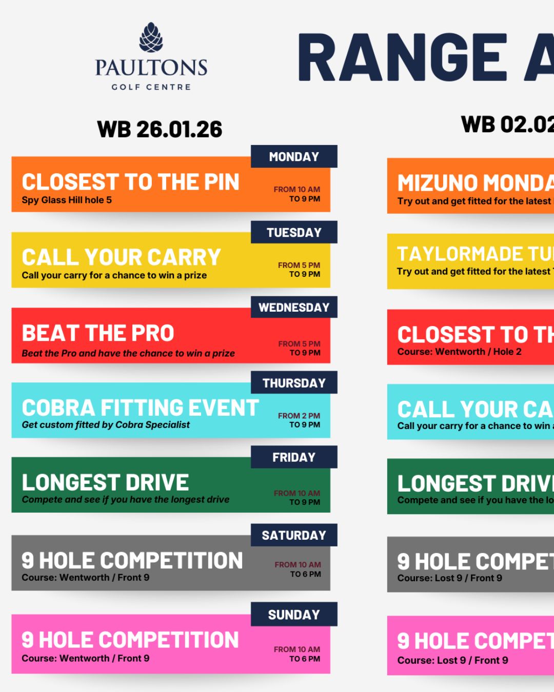 Bramshaw Golf Club: Exciting Events Happening at Our Driving Range! - @https://www.instagram.com/bramshawgolfclub