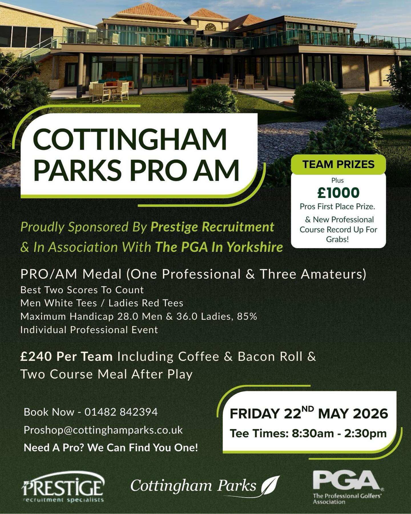 Cottingham Parks Golf Club Looks Forward to Summer and Pro-Am Event - @https://www.instagram.com/cottinghamparks