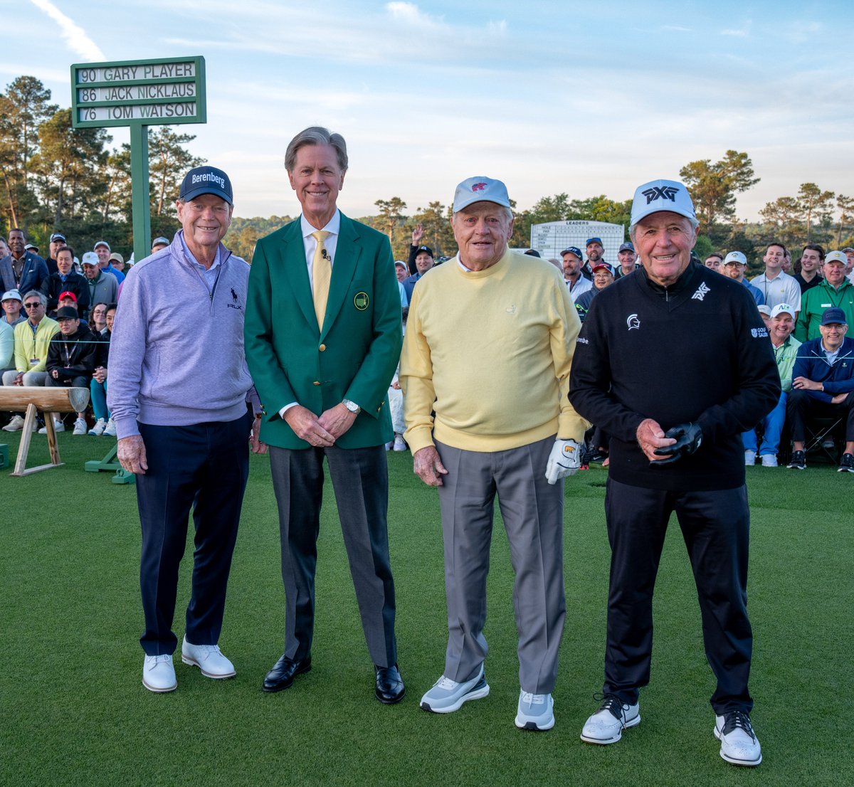 Watson, Nicklaus and Player Named Honorary Starters at Masters 2026